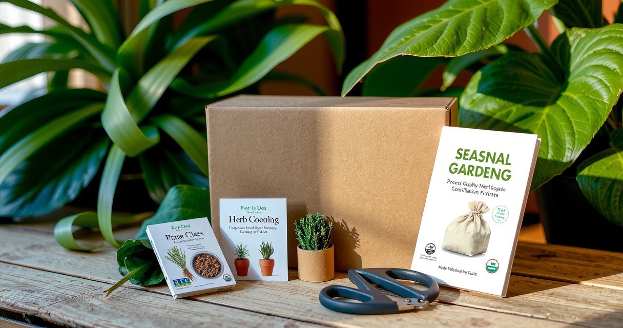 Saisonale Abo-Box Inhalte: Bio-Samen, Mini-Gewächshaus und mehr