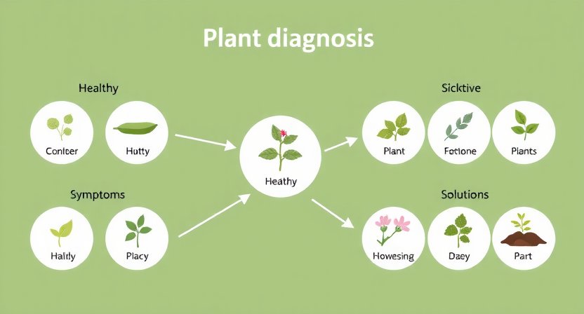 Flowchart für Pflanzendiagnose